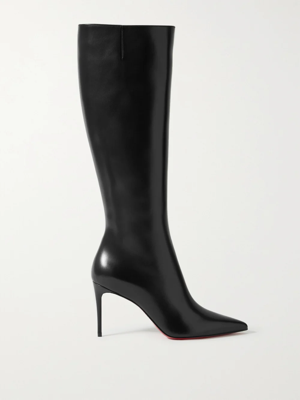 Christian Louboutin Kate Botta 85 Leather Knee Boots in black
