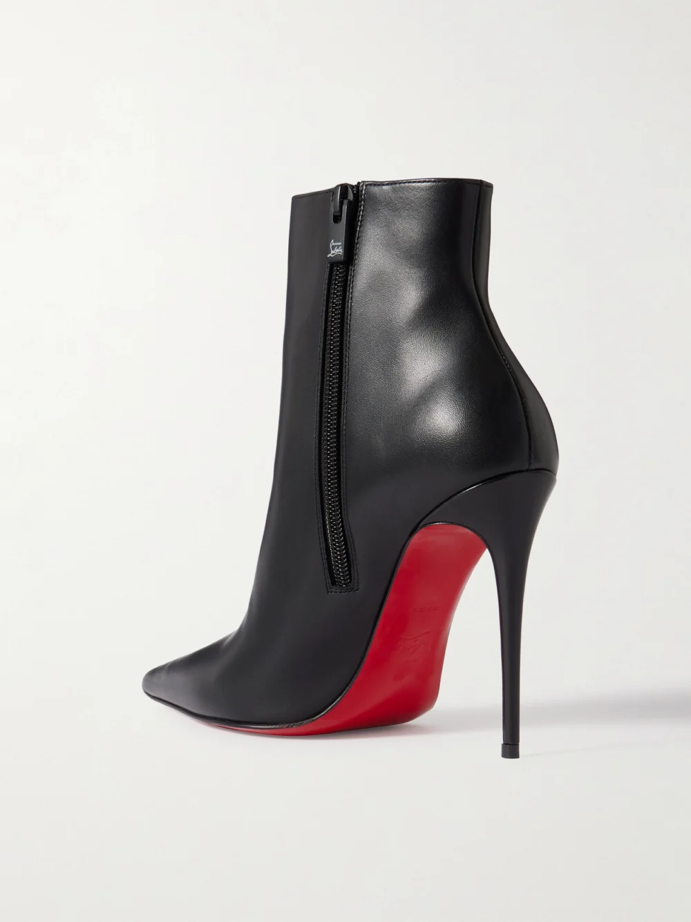 Back view of the Christian Louboutin Kate Max 100 Leather Ankle Boots