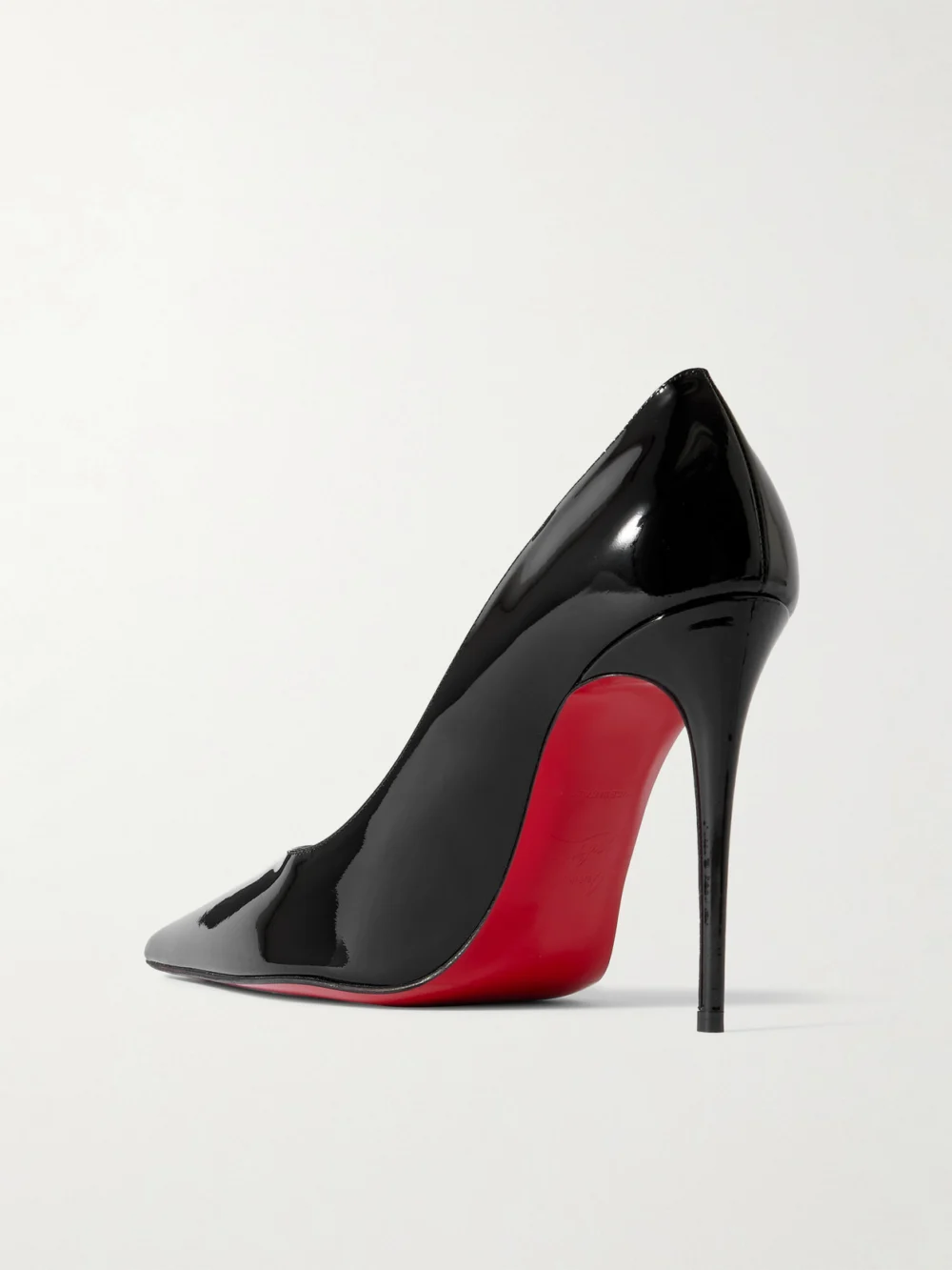 Back view of the Christian Louboutin Kate Max 100 Patent-leather Pumps