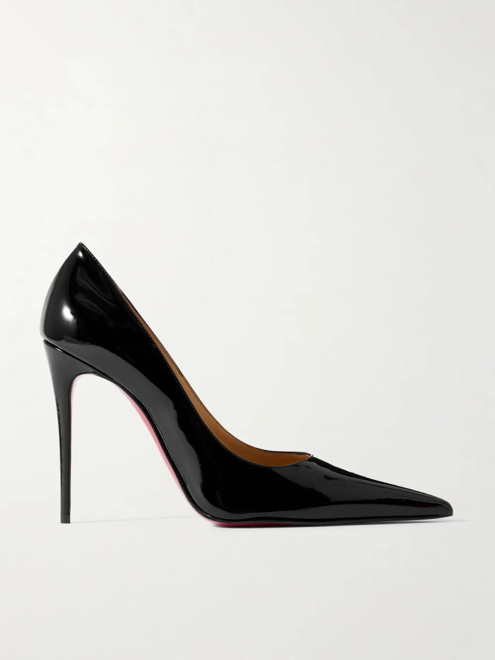 Christian Louboutin Kate Max 100 Patent-leather Pumps in black