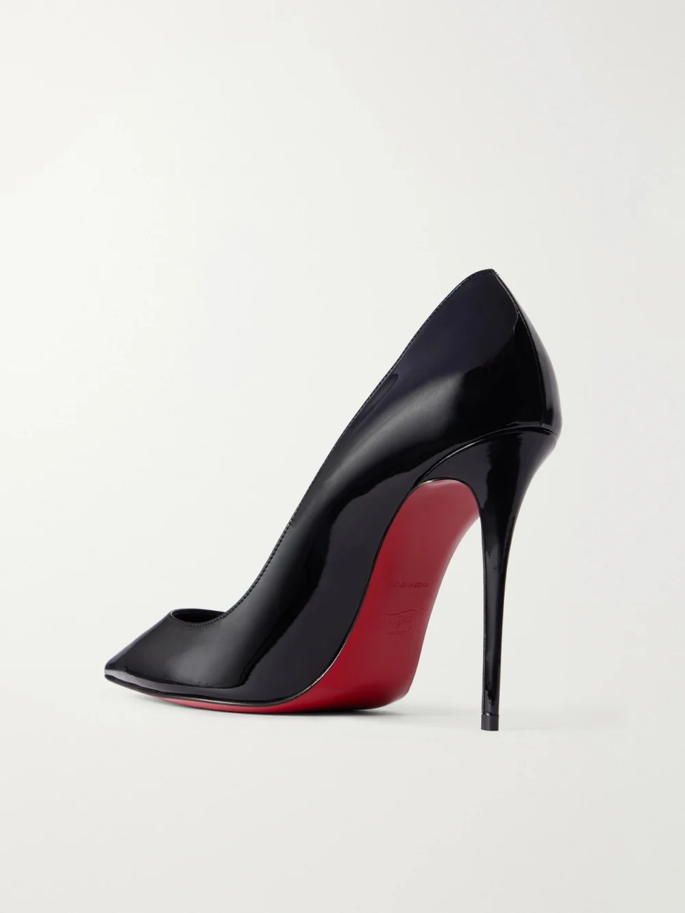 Back view of the Christian Louboutin La Pigalle 100 Patent-leather Pumps