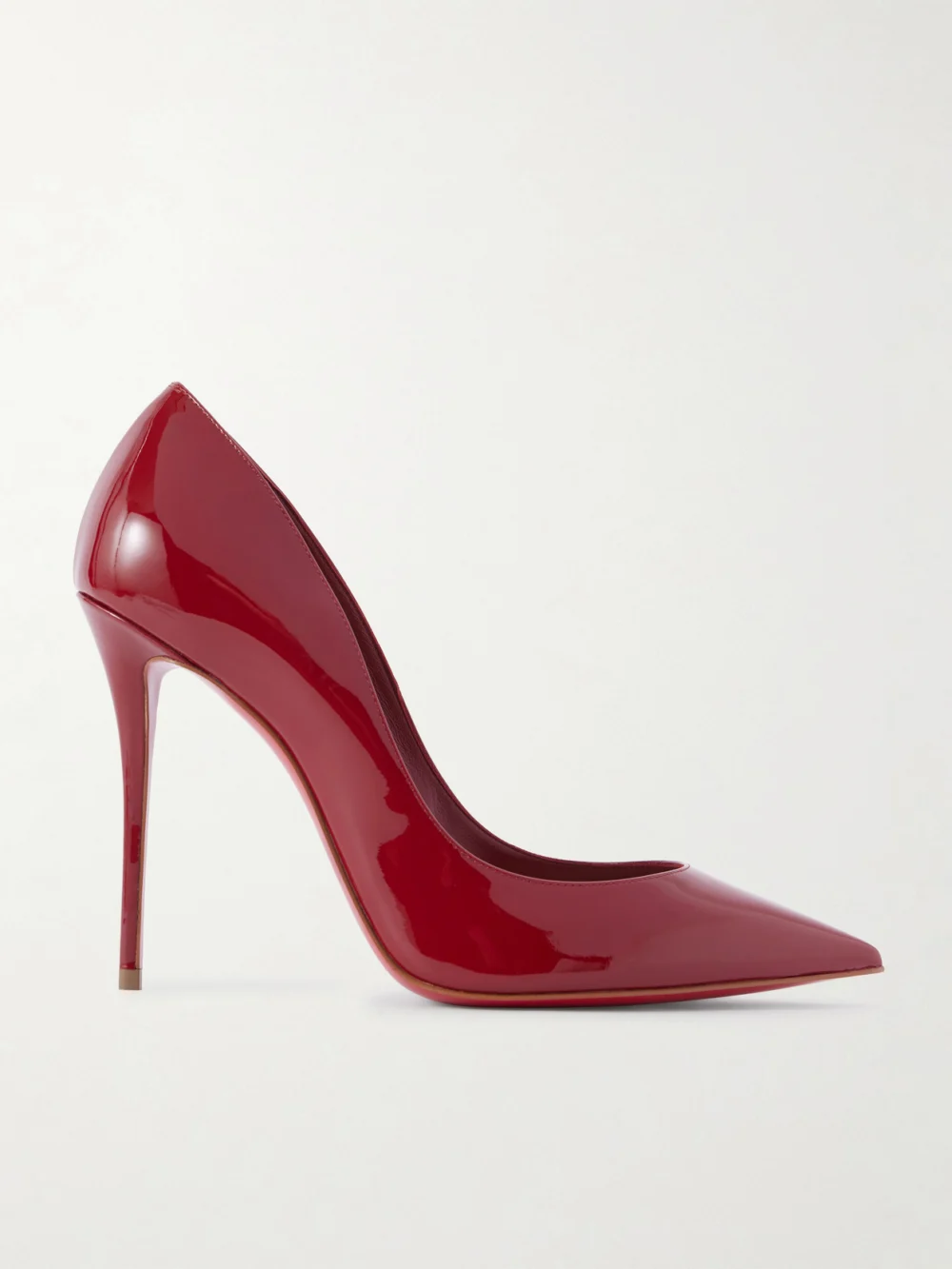 Christian Louboutin La Pigalle 100 Patent Leather Pumps in red