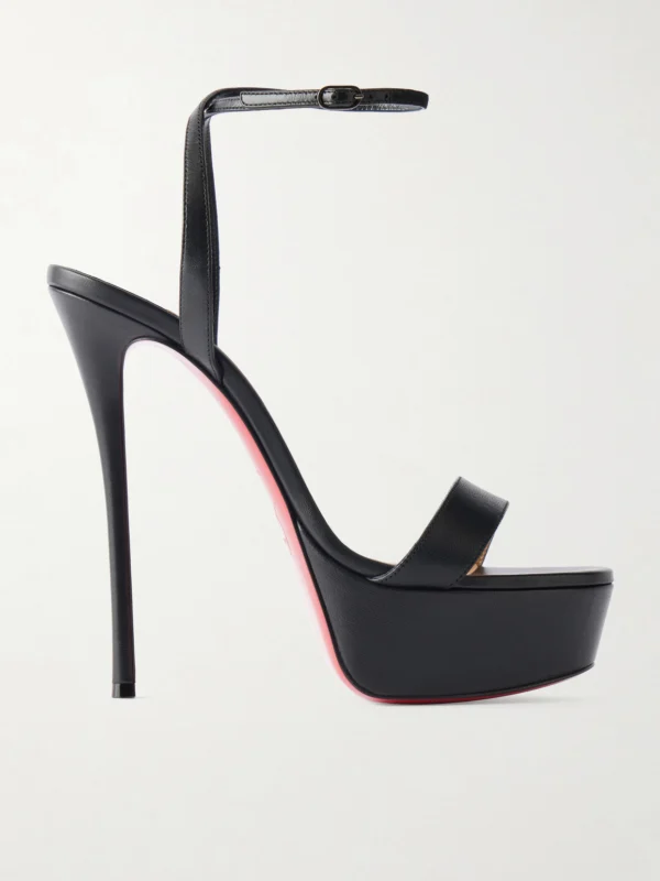 Christian Louboutin Loubi Queen Alta 150 Leather Platform Pumps
