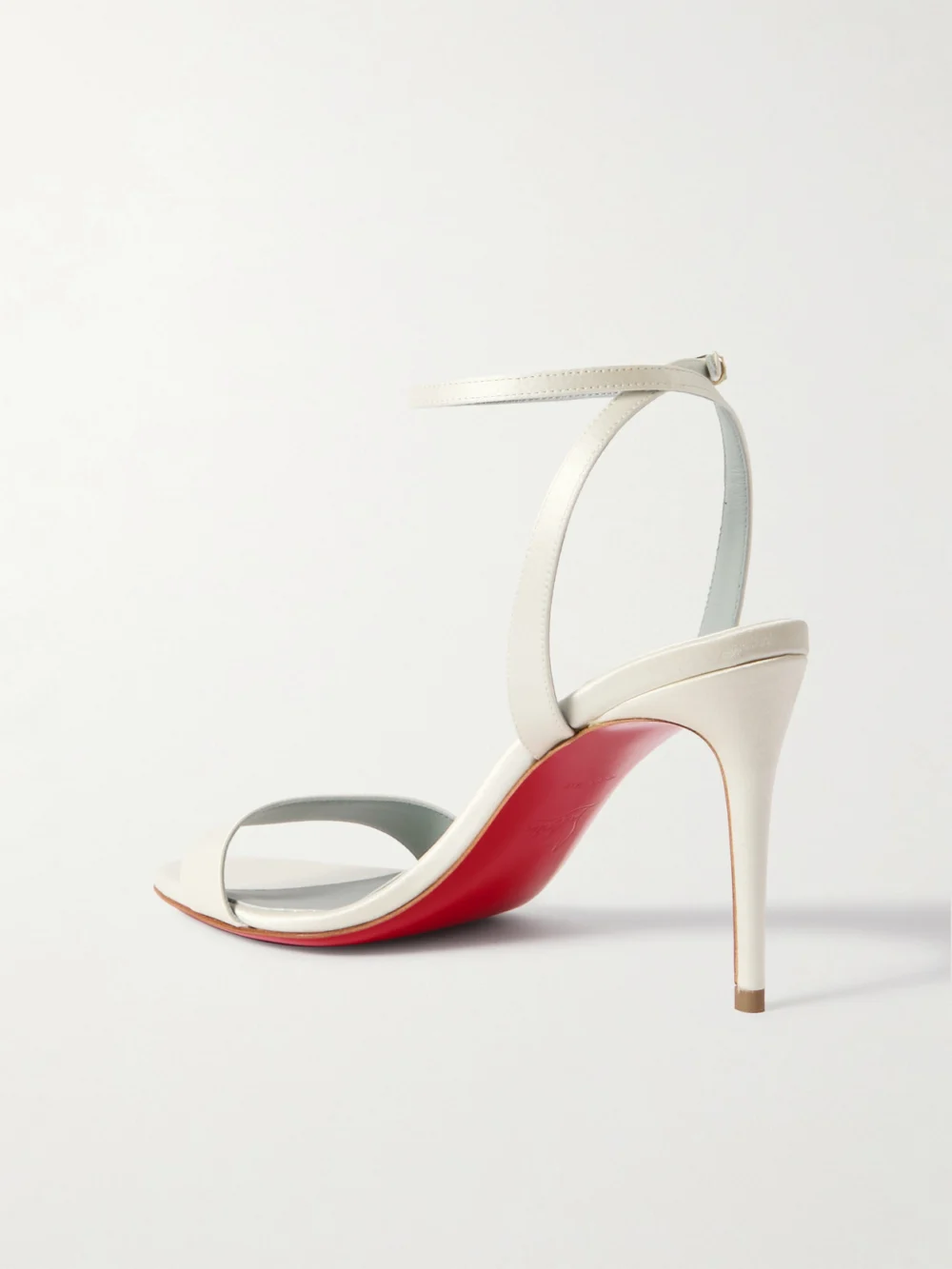 Back view of the Christian Louboutin Loubigirl 85 Satin Sandals