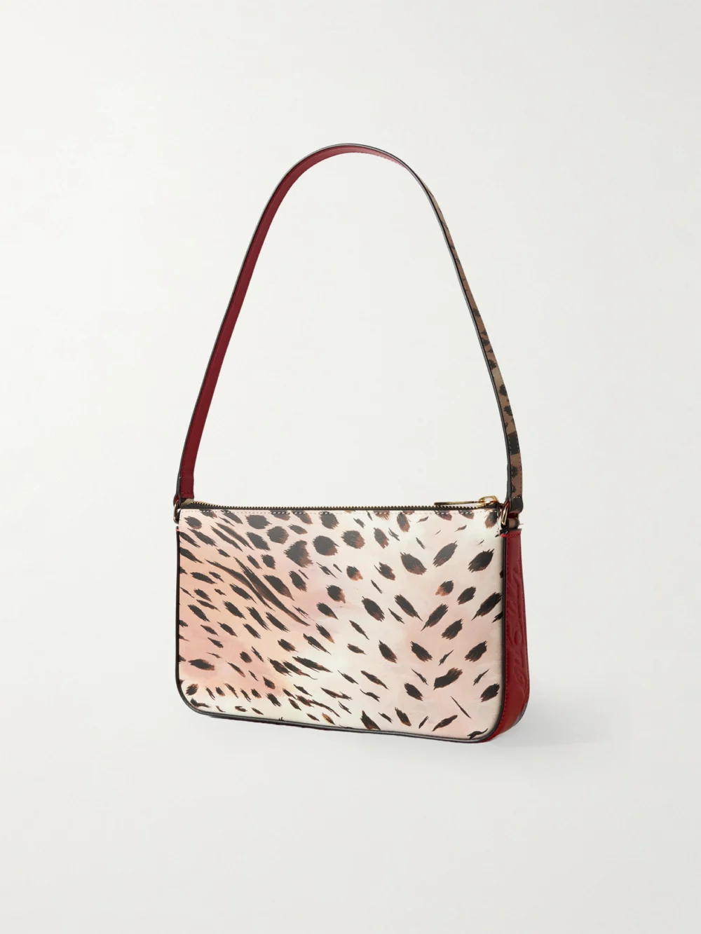 Back view of the Christian Louboutin Loubila Leopard-print Leather Shoulder Bag