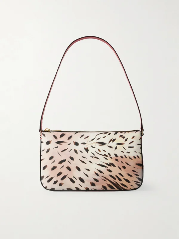 Christian Louboutin Loubila Leopard-print Leather Shoulder Bag