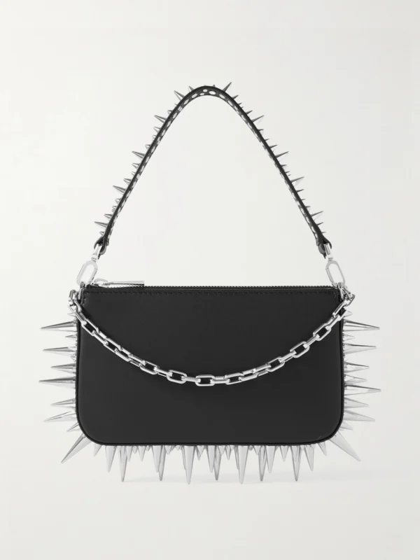 Christian Louboutin Loubila Mini Spiked Leather Shoulder Bag