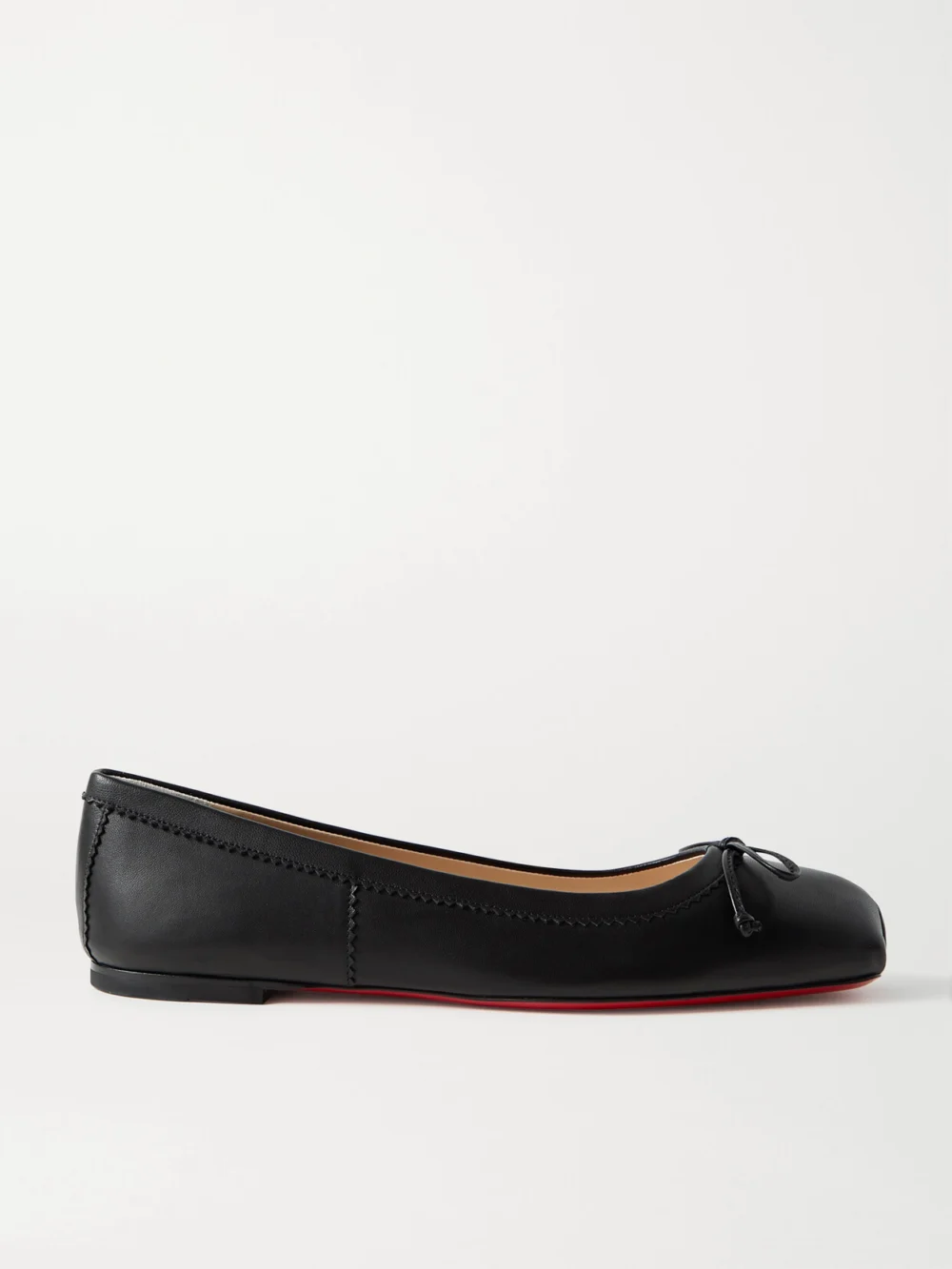 Christian Louboutin Mamadrague Leather Ballet Flats in black