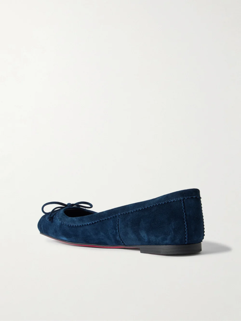 Back view of the Christian Louboutin Mamadrague Suede Ballet Flats