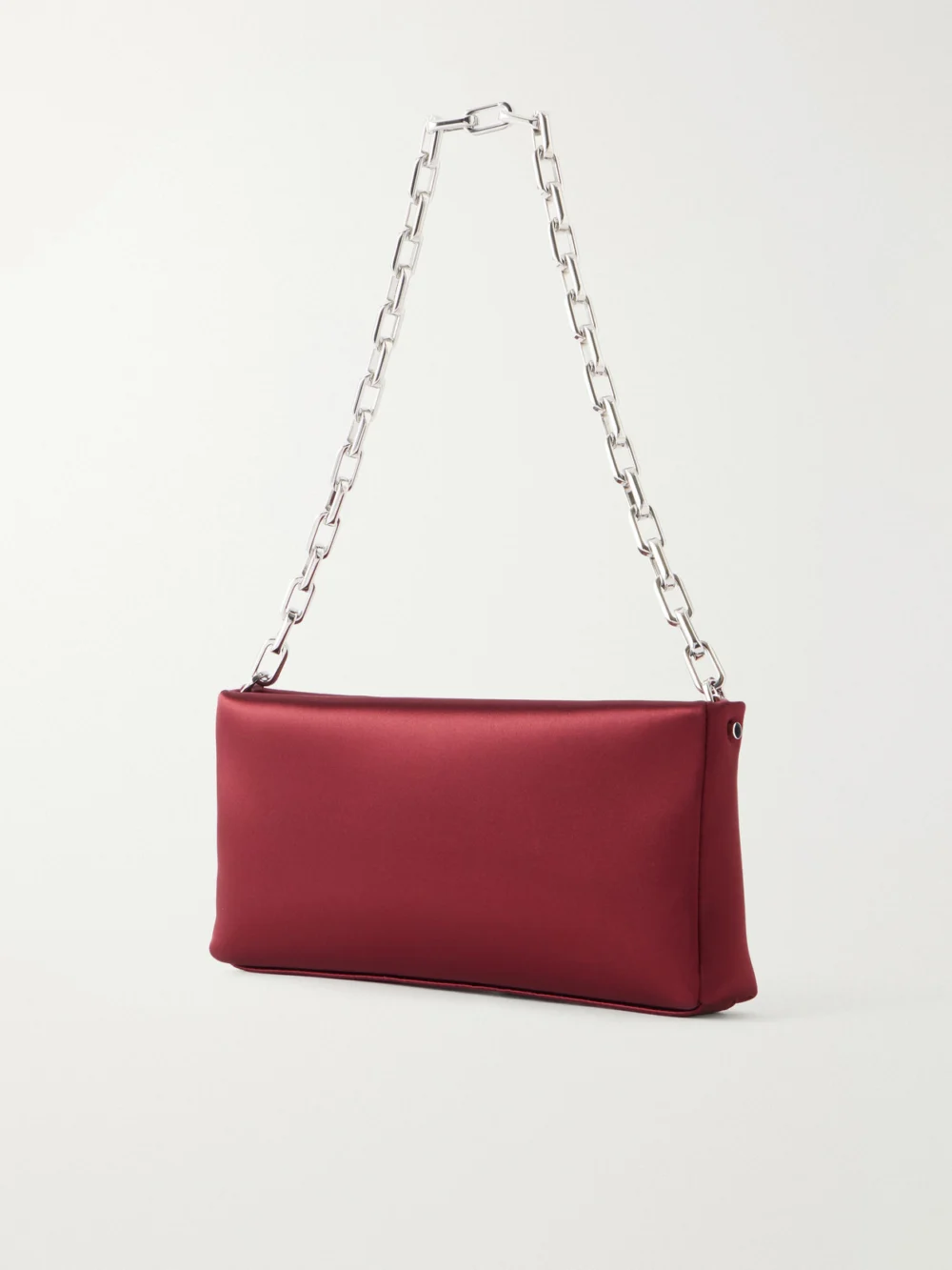 Back view of the Christian Louboutin Maykimay Crystal-embellished Satin Shoulder-bag
