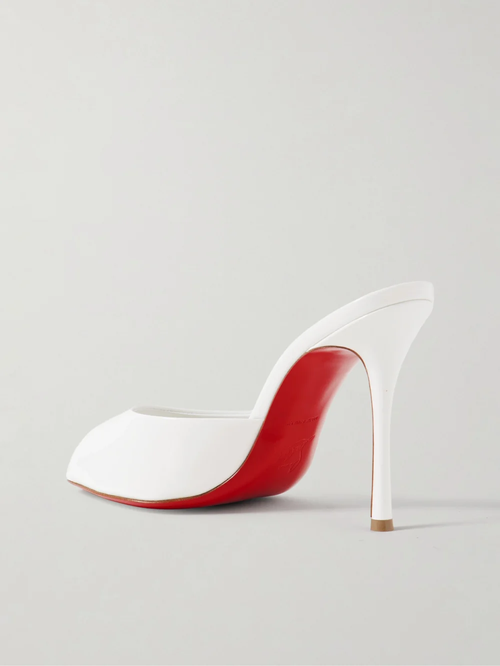 Back view of the Christian Louboutin Me Dolly 100 Patent-leather Mules