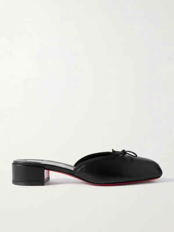 Christian Louboutin Mimiflirt 30 Bow-embellished Leather Mules