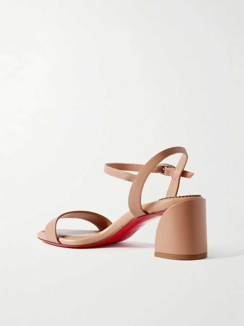 Back view of the Christian Louboutin Miss Jane 55 Leather Sandals