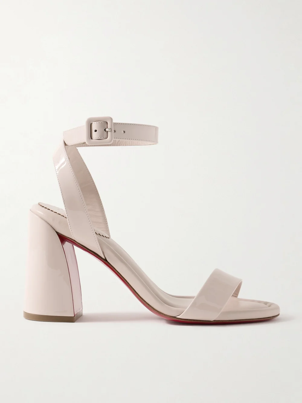 Christian Louboutin Miss Sabina 85 Patent-leather Sandals in beige