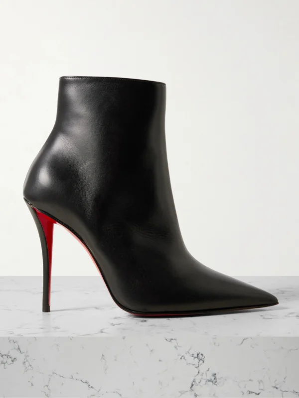 Christian Louboutin Miss Z 100 Leather Ankle Boots