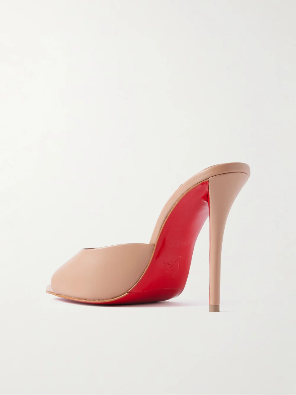 Back view of the Christian Louboutin Miss Z 100 Leather Mules