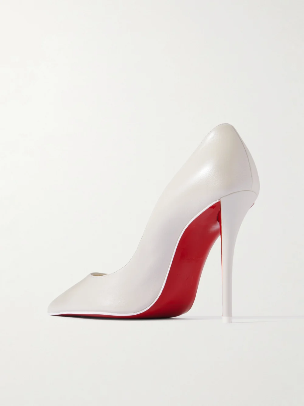 Back view of the Christian Louboutin Miss Z 100 Leather Pumps