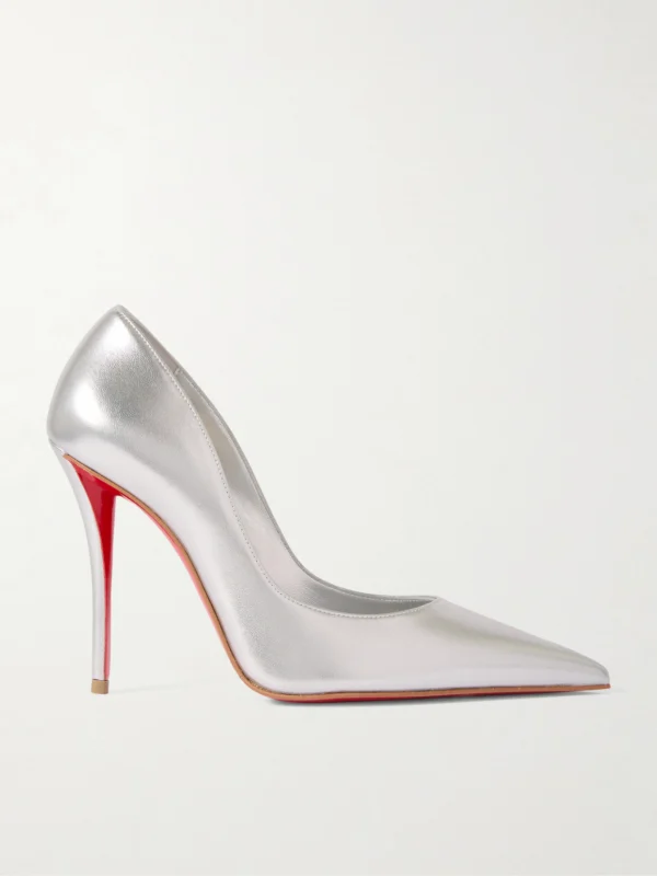 Christian Louboutin Miss Z 100 Mirrored-leather Pumps