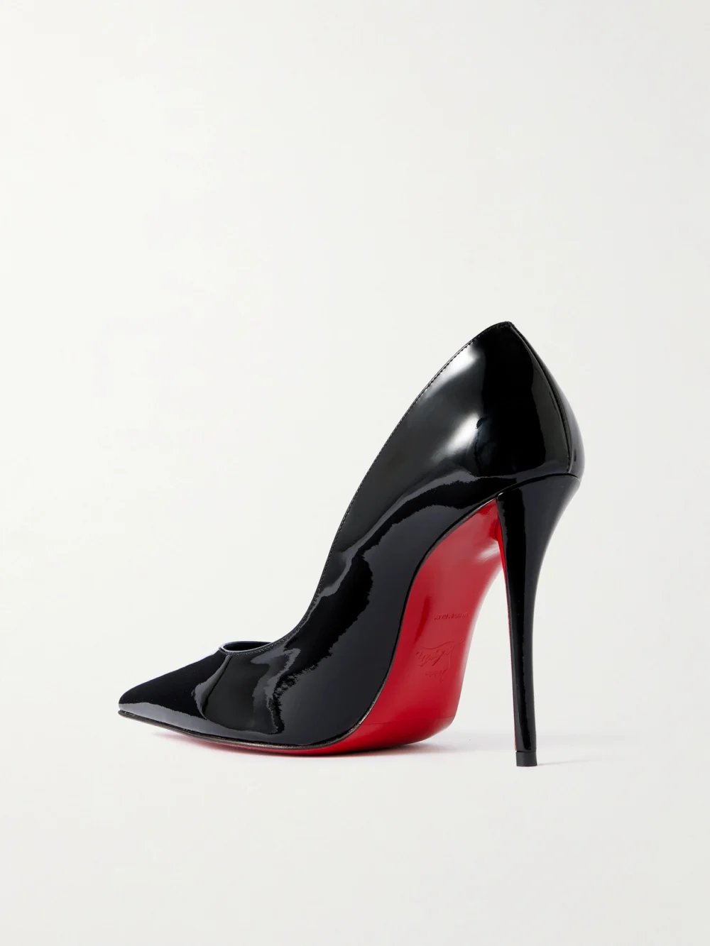 Back view of the Christian Louboutin Miss Z 100 Patent-leather Pumps
