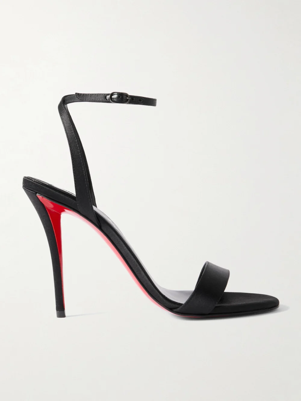 Christian Louboutin Miss Z 100 Satin Sandals in black