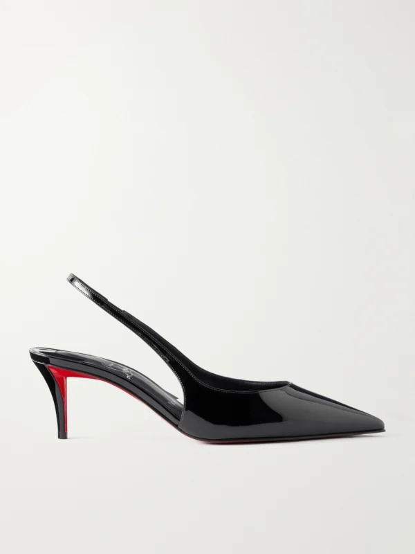 Christian Louboutin Miss Z 60 Patent-leather Slingback Pumps