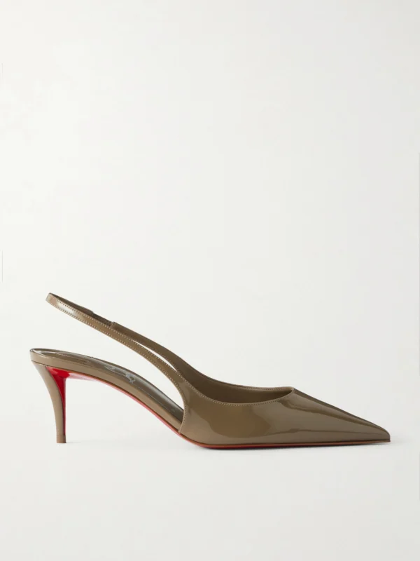 Christian Louboutin Miss Z 60 Patent-leather Slingback Pumps