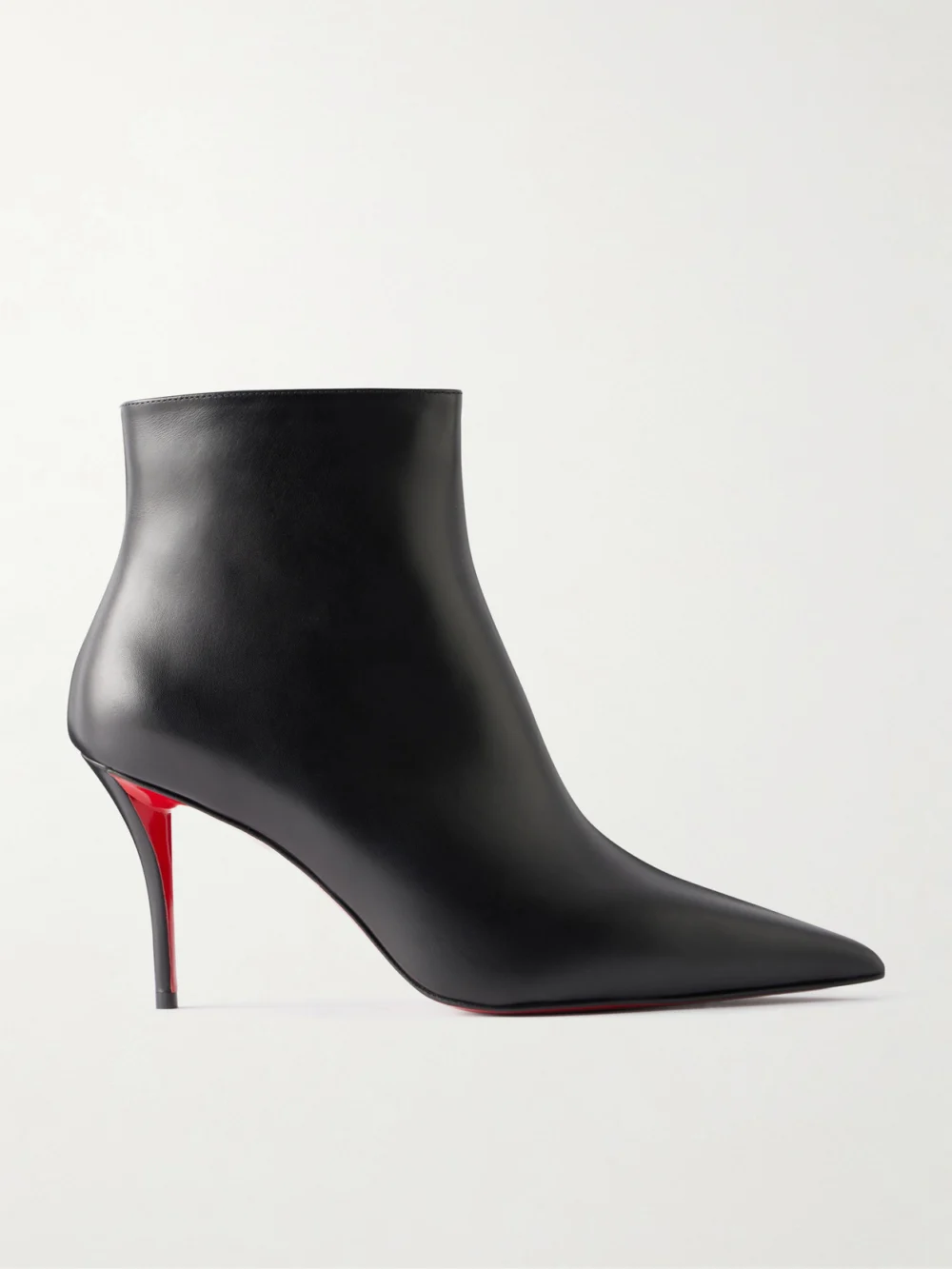 Christian Louboutin Miss Z 80 Leather Ankle Boots in black