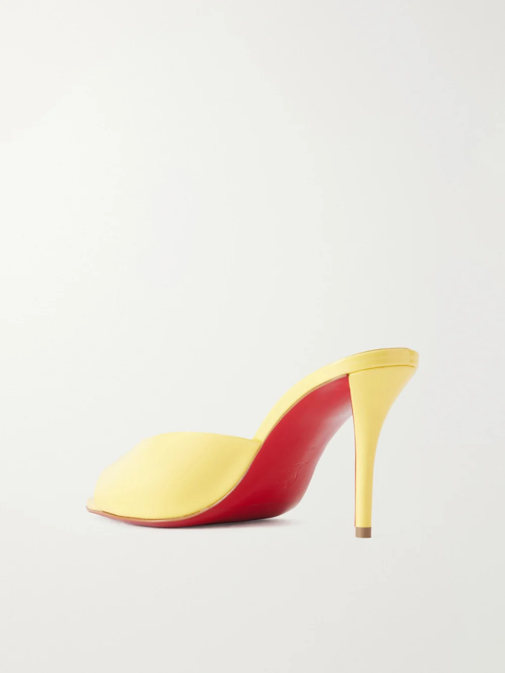 Back view of the Christian Louboutin Miss Z 80 Leather Mules