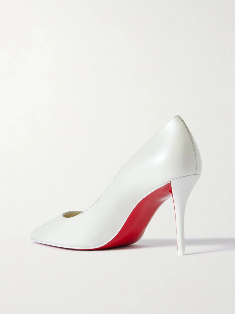 Back view of the Christian Louboutin Miss Z 80 Leather Pumps