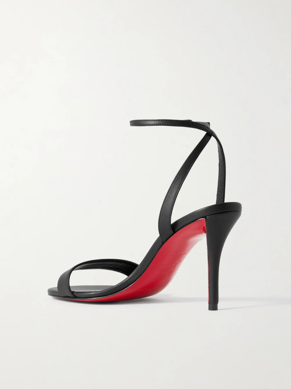 Back view of the Christian Louboutin Miss Z 80 Leather Sandals