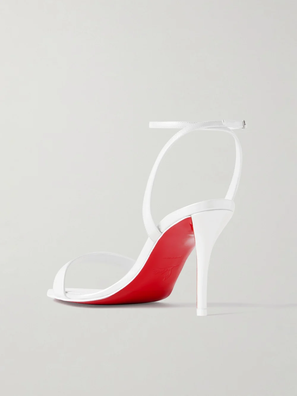 Back view of the Christian Louboutin Miss Z 80 Leather Sandals