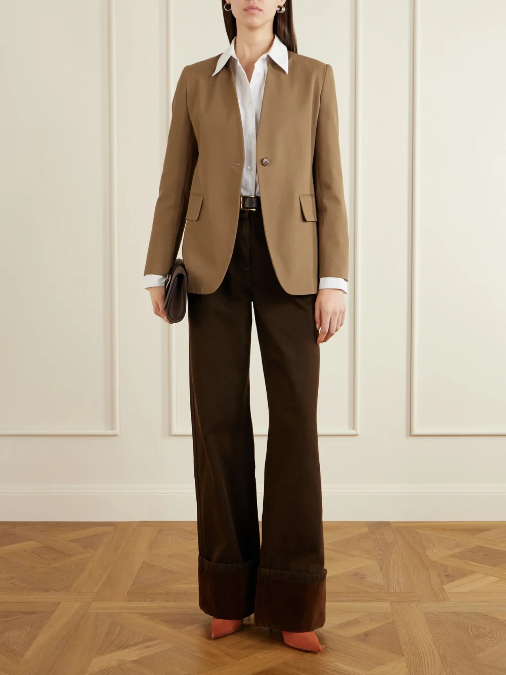 Christian Louboutin Miss Z 80 Suede Pumps, styled view