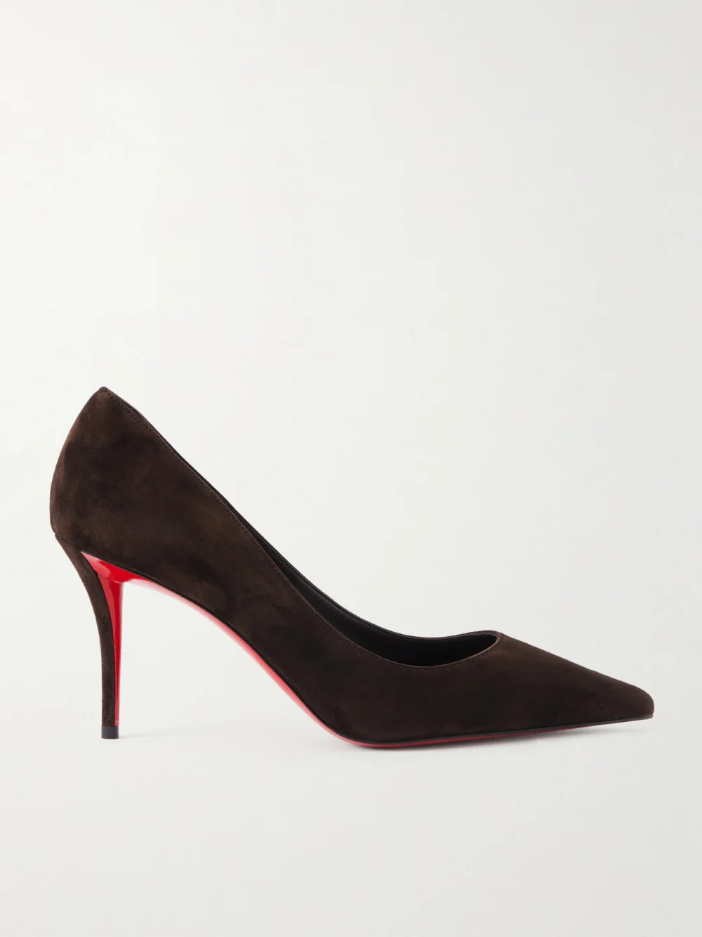 Christian Louboutin Miss Z 80 Suede Pumps in chocolate