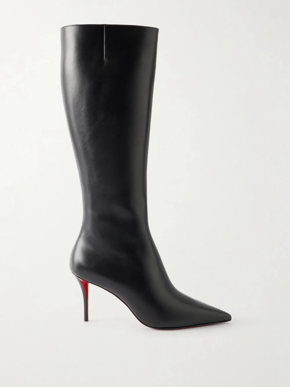 Christian Louboutin Miss Z Botta 80 Leather Knee Boots in black