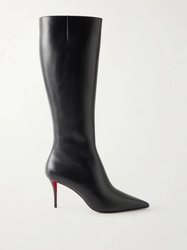 Christian Louboutin Miss Z Botta 80 Leather Knee Boots