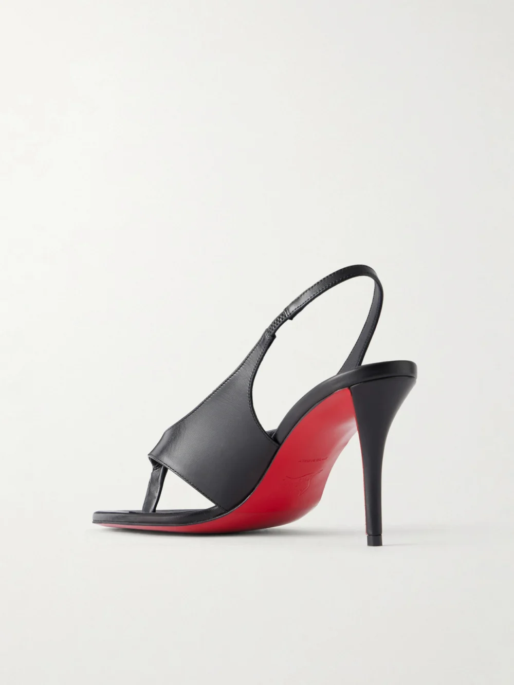 Back view of the Christian Louboutin Miss Z Infradita 80 Leather Sandals