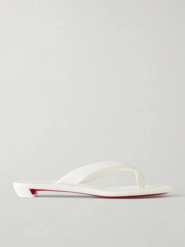 Christian Louboutin Miss Z Leather Thong Sandals