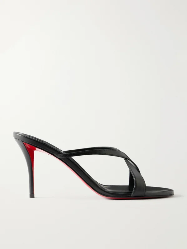 Christian Louboutin Mulazee Cross 80 Leather Mules