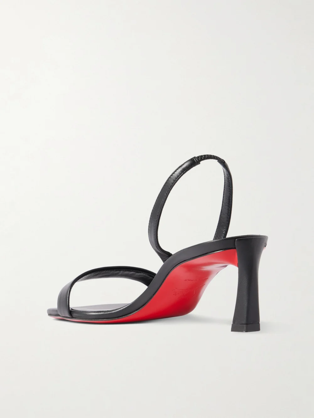 Back view of the Christian Louboutin O Condora 55 Leather Slingback Sandals