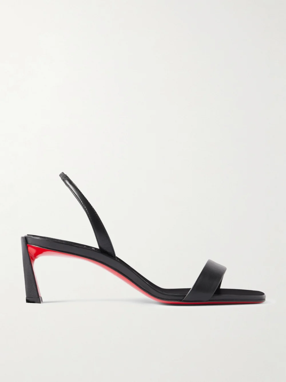Christian Louboutin O Condora 55 Leather Slingback Sandals in black