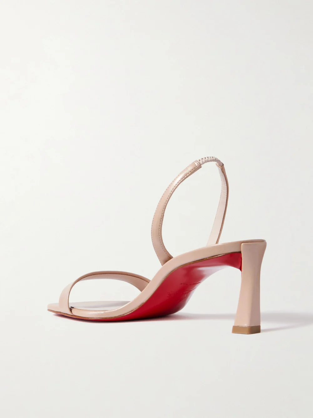 Back view of the Christian Louboutin O Condora 55 Leather Slingback Sandals