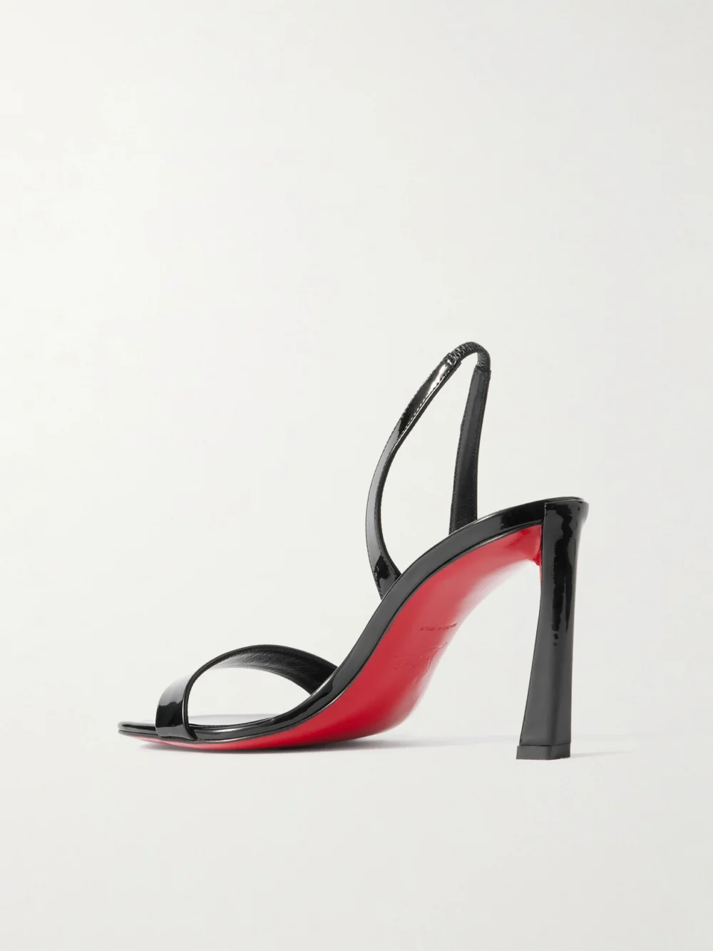 Back view of the Christian Louboutin O Condora 85 Patent-leather Slingback Sandals