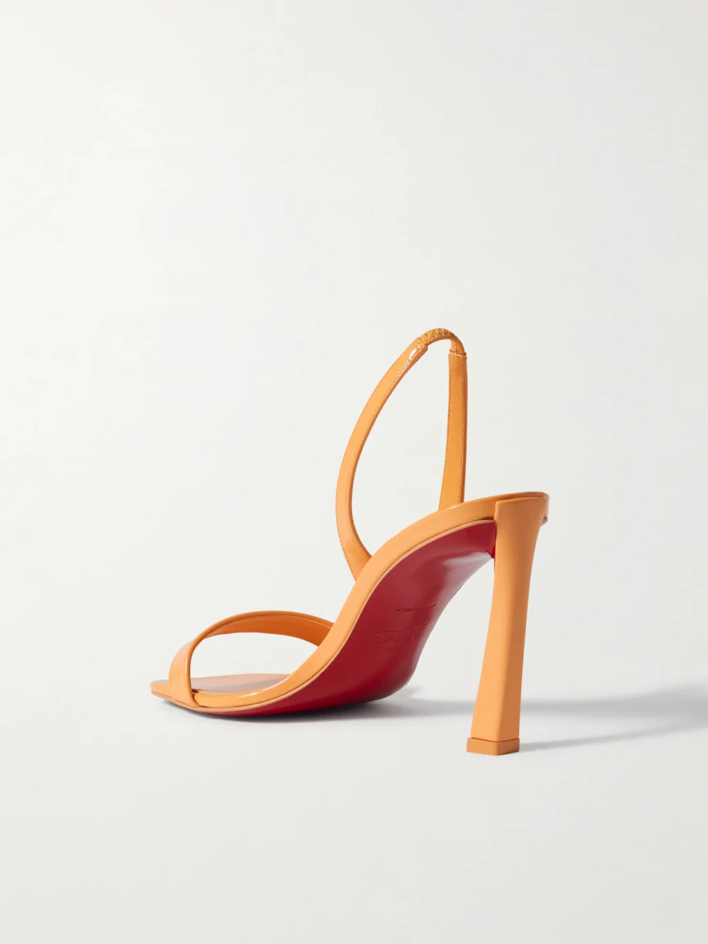 Back view of the Christian Louboutin O Condora 85 Patent-leather Slingback Sandals