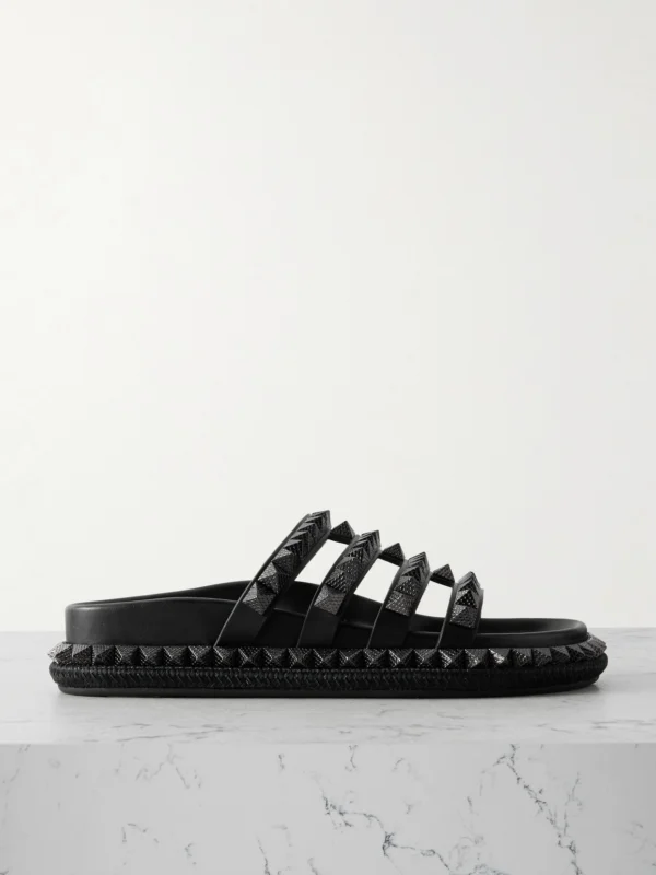 Christian Louboutin Pyra Hallulila Studded Leather Sandals