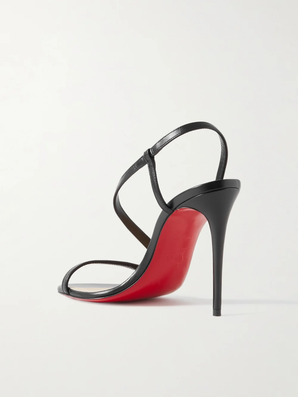 Back view of the Christian Louboutin Rosalie 100 Leather Sandals