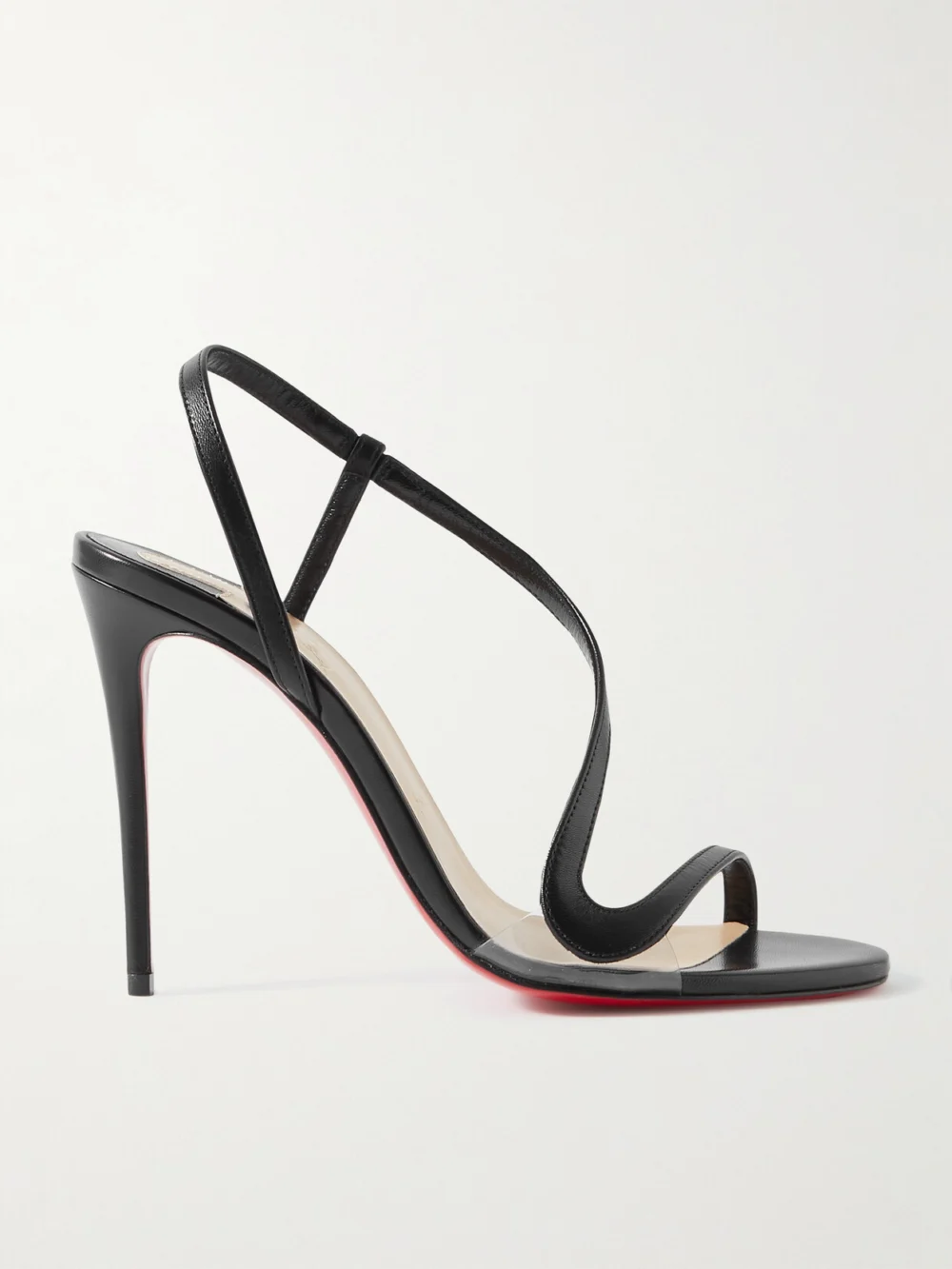 Christian Louboutin Rosalie 100 Leather Sandals in black