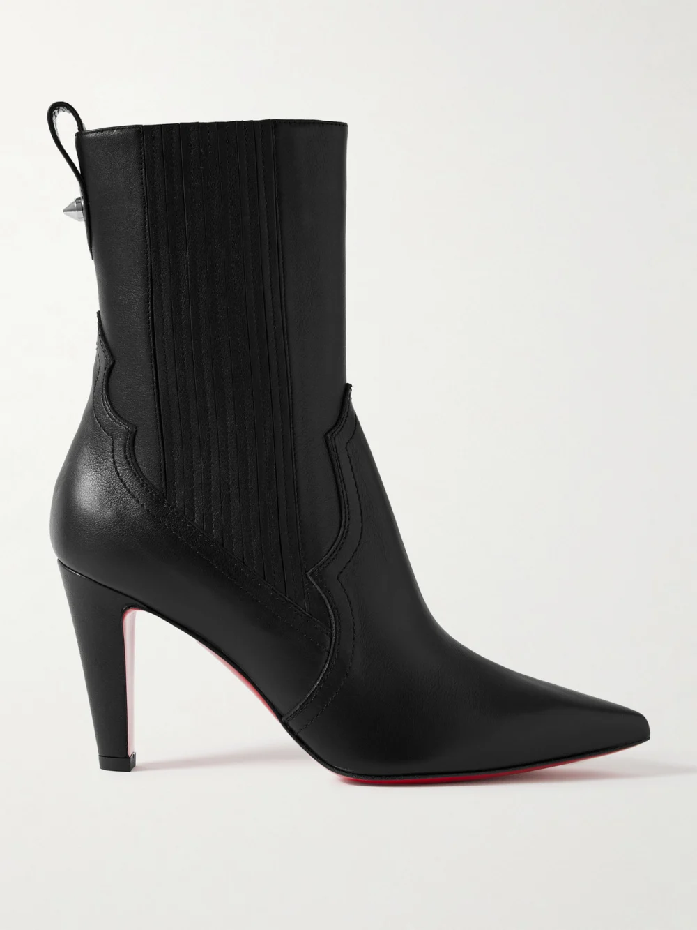 Christian Louboutin Santigag 85 Leather Ankle Boots in black