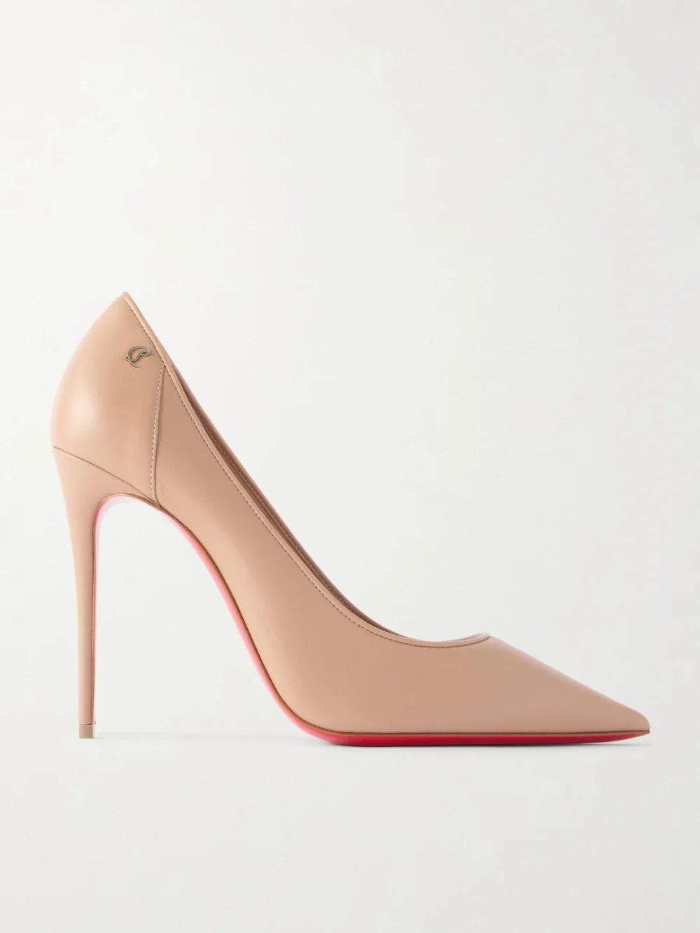 Christian Louboutin Sporty Kate 100 Leather Pumps in neutral