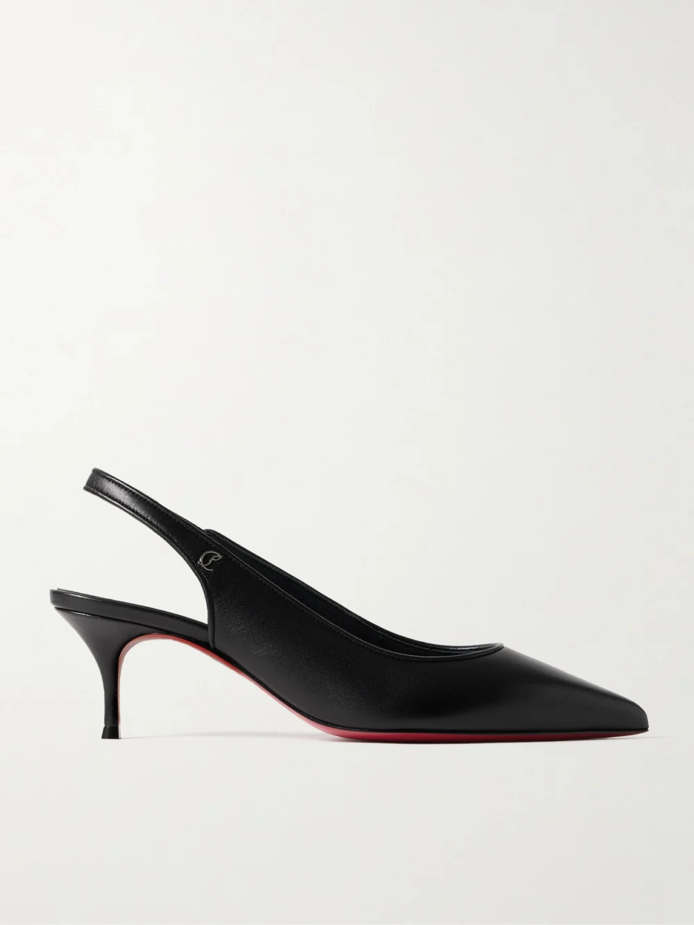 Christian Louboutin Sporty Kate 45 Leather Slingback Pumps in black