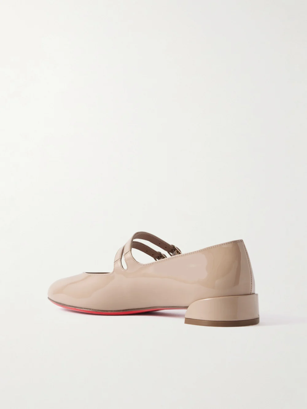 Back view of the Christian Louboutin Sweet Jane Patent-leather Flats